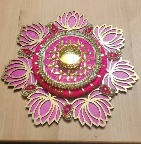 Handmade Diwali Decoration Items, Tealight Candle Holders Diy, Diwali Candle Decoration, Diwali Craft Handmade, Diyas Decoration, Lotus Rangoli Designs, Lotus Hanging, Diwali Candle Holders, Indian Lotus