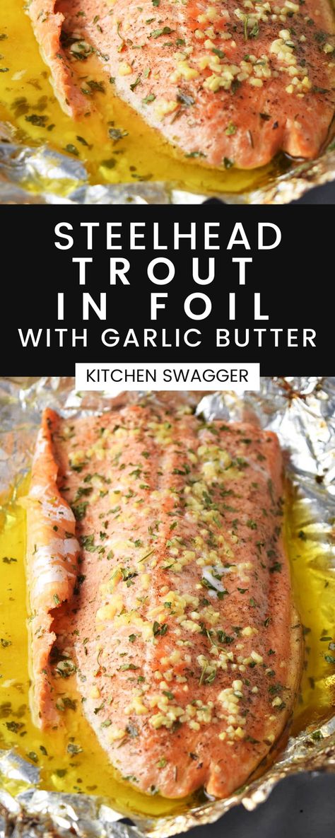 Lemon Pepper Trout, Oven Trout Recipes, How To Bake Trout In The Oven, Trout Seasoning Recipe, How To Cook Trout In Oven, Oven Baked Trout, Brown Trout Recipes, Steel Head Trout Recipes Baked, Baked Trout Recipes Ovens