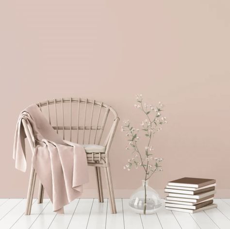 Murs Roses, Pink Paint Colors, Beige Paint, Pastel Roses, Wall Paint Colors, Pink Paint, Ghost Chair, Wall Colors, House Colors