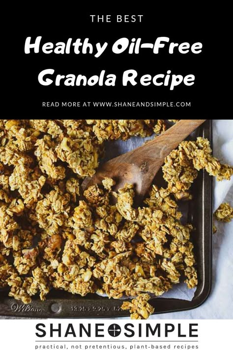 Cheap Vegan Meals, Plant Based Recipes Breakfast, Easy Granola, Easy Vegan Recipes, Vegan Breakfast Easy, Plant Based Snacks, Wfpb Recipes, Plant Based Breakfast, Granola Healthy