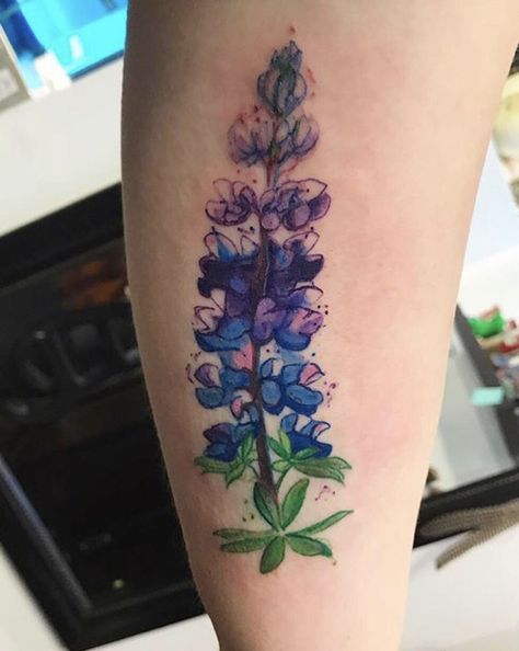 California Wildflowers Tattoo, Alaska Tattoos For Women, Lupine Flowers Tattoo, Lupin Tattoo, Alaska Tattoos, Fireweed Tattoo, Alaskan Tattoos, Lupine Tattoo, Bluebonnet Tattoo