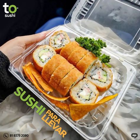 Pídelo para llevar en ToSushi🤩🤙 https://matangazo.mx/producto/tosushi/ #sushi #comida #japonesa #monterrey #delivery #Rollos #verduras #yakitori #sunomono #Ensalada #tosushi #temperatura #panko #pescado #arroz #cocina #mariscos #camarón #pescado #pulpo #fried #roll #pollo #palta #cena #comida #restaurantes Sushi Empanizado, Rolls, Halloween