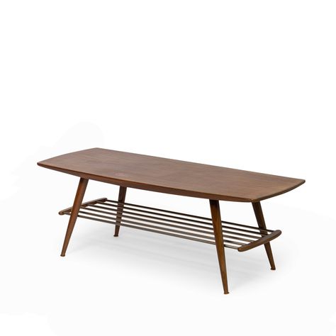 Listed on VNTG.com: Vintage coffee table, 1960s | #vntg #vintage To Go Coffee, Vintage Coffee Table, Table Vintage, Coffee Table Vintage, Wooden Coffee Table, Vintage Coffee, Vintage Design, Dining Bench, 1960s