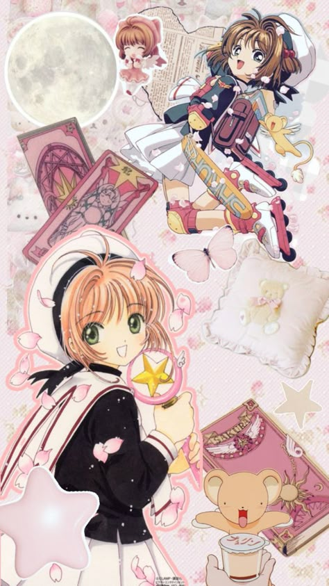 #ccsakura #cardcaptorsakura #collage Card Captor Sakura Toya, Sanrio Crafts, Digital Decorations, Sakura Cardcaptor, Tokyo Mew Mew, Sakura Kinomoto, Baddie Outfits Ideas, Sakura Card Captor, Card Captor Sakura