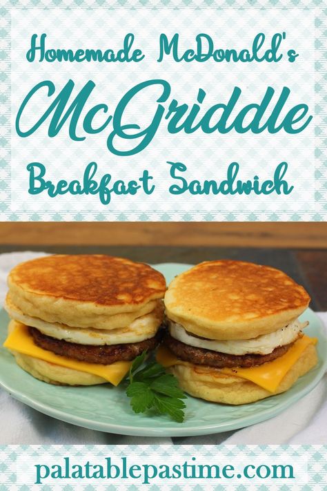 Mcdonalds Mcgriddle, Breakfast Sandwich Maker Recipes, Tomato Soup Grilled Cheese, Sandwich Maker Recipes, Breakfast Sandwiches Frozen, Brunch Sandwich, Freeze Pancakes, Mcdonalds Breakfast, Breakfast Sandwich Maker