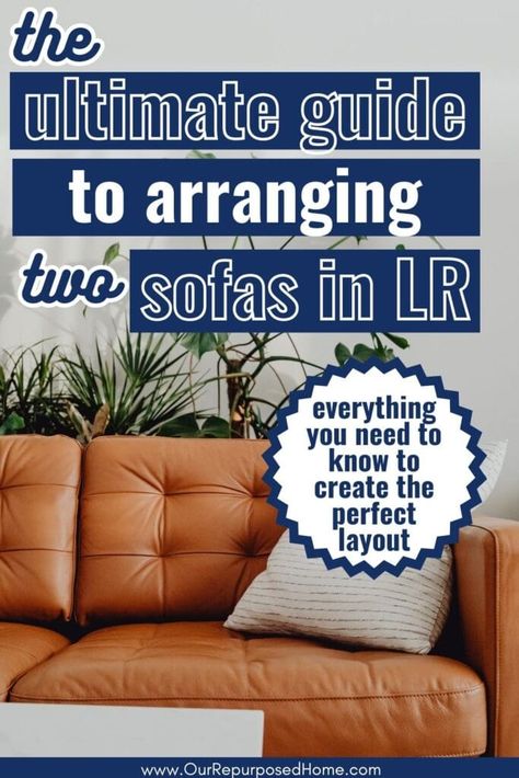 Two Couches Living Room Layout, Living Room 2 Sofas, Two Sofas, Two Couches, Sofa Layout, Couches Living, Conversation Area, Long Room, Large Couch