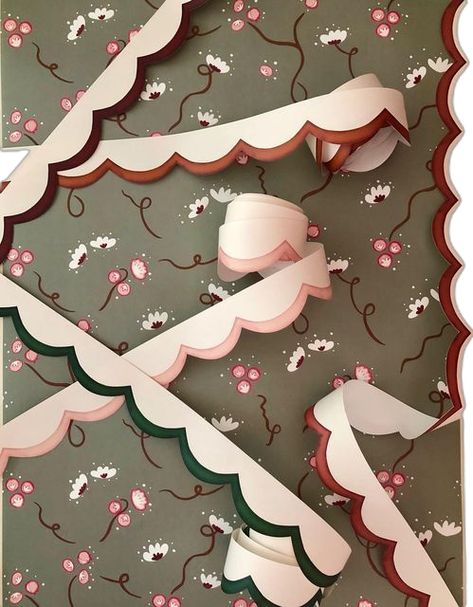 Wallpaper Borders, Wallpaper Border, Big Girl Rooms, Be Happier, Painting Wallpaper, Wall Treatments, Lovely Colors, Girl Room, House Colors