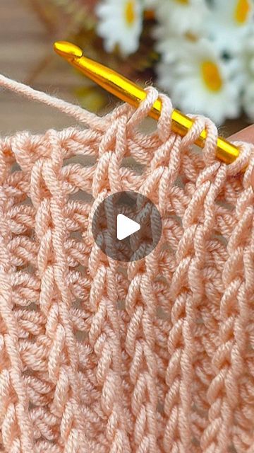 Crochet Stitch Like Knitting, Knitting Tutorials For Beginners, How To Crochet Like Knitting, Tunisian Crochet Tutorial Videos, Cute Crochet Designs, Crochet Stitches Tutorial Step By Step, Beginner Crochet Tutorial Video, Tunisian Crochet Clothes, Crochet Project Ideas To Sell