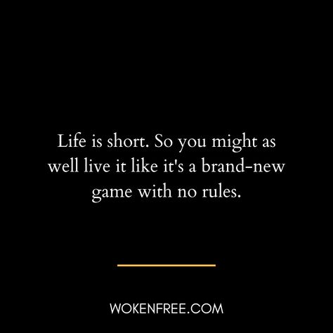 Life is a game. And the best way to play it is without rules. . . . #lifestyle #enjoylife #goodlife #enjoylife #lifegoals #lovelife Life Is A Game Quotes, Life Is A Game, Done Quotes, Game Quotes, Character Quotes, Just A Game, No Game No Life, Bettering Myself, New Me