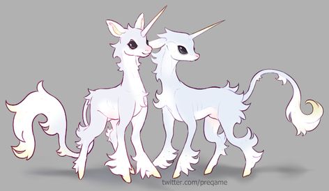 Magical Creatures Drawings, Creature Concept Art Monsters, Cute Creature Concept Art, Fantasy Creature Concept Art, Unicorn Character Design, Cute Fantasy Animals, Cute Mythical Creatures, Fantasy Creature Design, Cool Mythical Creatures