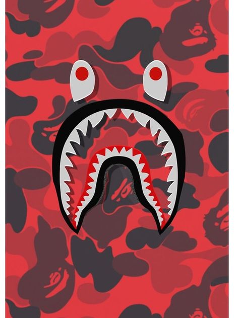 "red bape shark" iPhone Case Bape Camo Wallpaper, Bape Shark Wallpaper, Bape Wallpaper, Bape Wallpaper Iphone, Camouflage Wallpaper, Nike Wallpaper Iphone, Hypebeast Iphone Wallpaper, Supreme Iphone Wallpaper, Camo Wallpaper