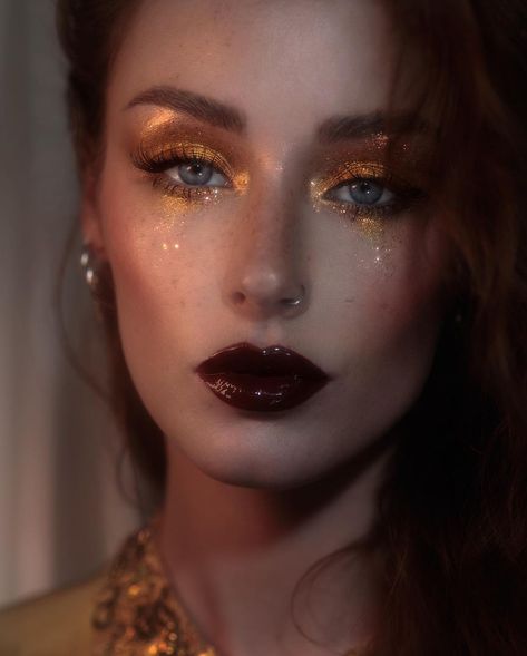 Goddess Makeup, Ethereal Makeup, Gold Makeup, Eyes Makeup, Fantasy Makeup, Makati, Pretty Makeup, Creative Makeup, Artistry Makeup