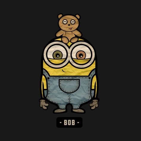 Check out this awesome 'Bob the minions' design on @TeePublic! Minion Tattoo, Minions Merchandise, Minion Drawing, Minion Phone Cases, Minion Stickers, Minion Memes, Minions Bob, Minion Pictures, Minions Love