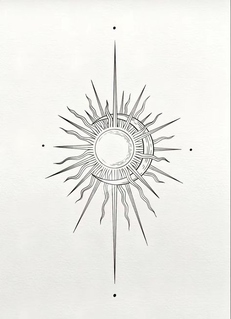 Sun And Moon Tattoo Realism, Artistic Sun Tattoo, Sunshine Tattoo Men, Sun Geometric Tattoo, Sun God Tattoo Design, Tj Tattoo, Sun Tattoo Men, Upper Shoulder Tattoo Men, Simple Neck Tattoos