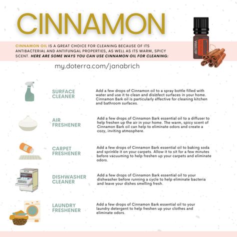 Essential Oil For Cleaning, Doterra Cinnamon, Vicks Inhaler, Natural Dishwasher Detergent, Cinnamon Bark Essential Oil, Wild Orange Essential Oil, Essential Oils 101, Essential Oils Cleaning, Green Recipes