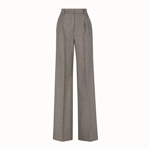 Womens Wool Pants, Fendi Pants, Cloth Collection, Trousers For Women, Future Clothes, Fantasy Gowns, Trend Style, Wool Trousers, Looks Chic