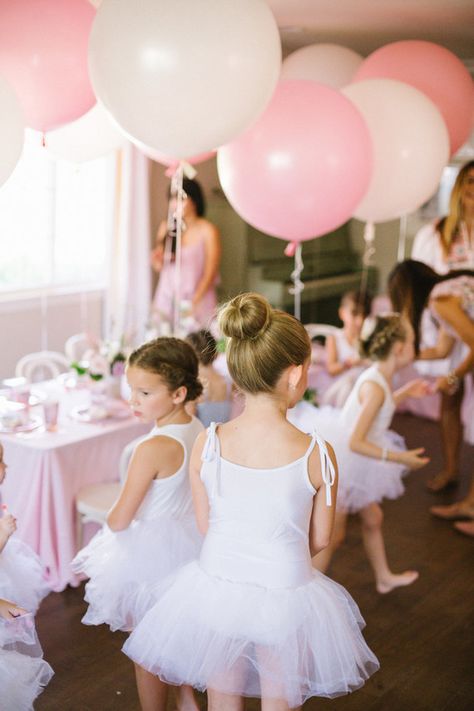 Ballet Party Activities, Ballet 4th Birthday Party, Ballerina Third Birthday Party, Ballerina Bday Party Ideas, Ballerina Princess Birthday Party, Ballerina 5th Birthday Party, Balarina Birthday Party Ideas, Tiny Dancer Birthday Party, Ballerina Tea Party