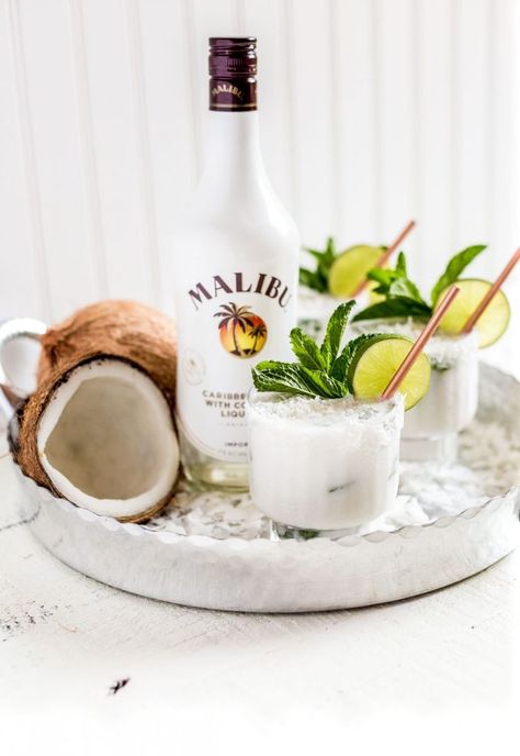 Enjoy a frosty BLACKBERRY MULE DRINK or a tropical COCONUT MOJITO COCKTAIL. Summer is all about freedom and relaxing with friends. Grab these yummy drink recipes right now! [AD] msg 21+ #coconutmojito #coconut #mojito #mojitos #mojitorecipe #mojitorecipes #Irishmule #muledrinks #mulerecipe #blackberrymuledrink #muledrinkrecipes #drinkrecipes #partydrinks #summerrecipes #mulecocktails #CelebratorySips #BecauseSummer #LoveTheyNeighborhood #CollectiveBias Blackberry Mule, Resep Mojito, Cocktails With Malibu Rum, Mule Drink, Malibu Drinks, Coconut Mojito, Mule Recipe, Malibu Rum, Mojito Cocktail