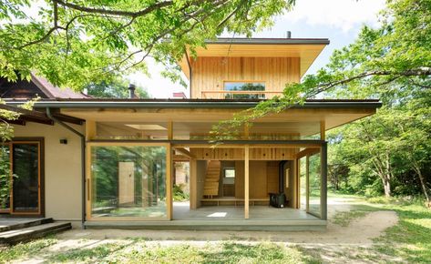 Japanese Architecture Interior, Modern Japanese House, Japanese House Design, Japanese Buildings, Japan Architecture, Architecture Wallpaper, Japanese Architect, Timber House, Okayama