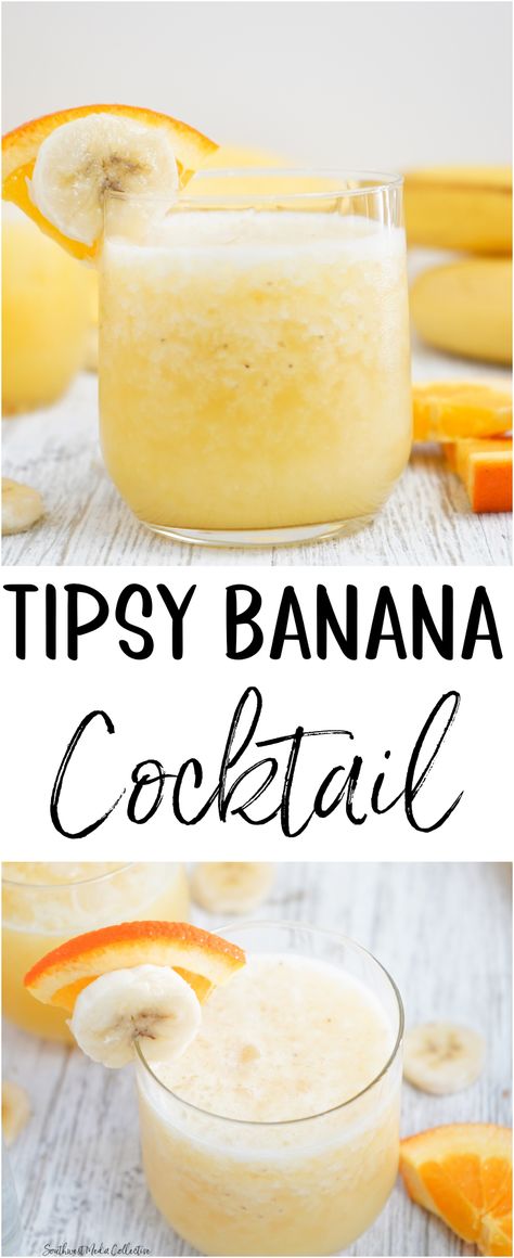 99 Bananas Drinks Recipes, Banana Cocktail Recipes, Banana Cocktail, Banana Cocktails, Vodka Mixed Drinks, Banana Syrup, Vodka Mixes, Slush Recipes, Fruity Cocktail