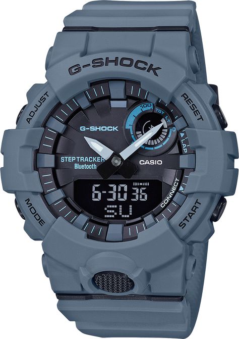 G-SHOCK Analog-Digital GBA800UC-2A Men's Watch Black G Shock Men, Bluetooth Watch, Steps Tracker, Shocking Blue, Casio Vintage, Time Alarm, Casio Edifice, Blue Watches, G Shock Watches