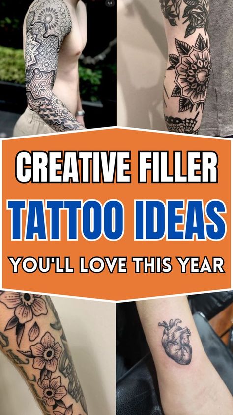 Tattoos are a form of self-expression, and every design tells a story. However, as you start to fill up space with ink, you may find small gaps or spaces that need a little something extra to complete your tattoo masterpiece. Filler tattoos are the perfect solution to bridge those gaps and tie your artwork together seamlessly. In this article, we’ll explore creative filler tattoo ideas that can enhance your existing designs and add a finishing touch to your ink collection. Filler Tattoo Designs, Filler Tattoo Ideas, Filler Tattoos, Filler Tattoo, Tattoo Filler, Handpoke Tattoo, Tattoo Trends, Seoul Korea, Creative Tattoos