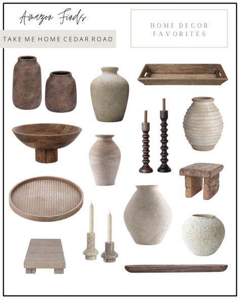 Take Me Home Cedar Road's Amazon Page Home Decor Branding, Organic Modern Home Decor, Staging Furniture, Japandi Home, Home Maintenance Checklist, Home Decor Brand, Amber Lewis, Tray Wood, Modern Rustic Decor