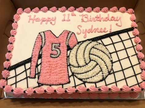 Soccer girl birthday cake Volleyball Bday Party Ideas, Volleyball Cake, Cake Volleyball, Volleyball Cake Ideas, Volleyball Themed Cake, Volleyball Cookie Cake, Volleyball Bday Cakes, Volleyball Birthday Cakes, Graduation Sheet Cakes