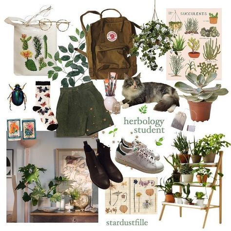 Plant Mom Outfit, Botanist Aesthetic, Adventurecore Aesthetic, Earthy Grunge, Goblincore Outfits, Road Trip Bag, Trip Bag, Goblincore Aesthetic, Aesthetic Types