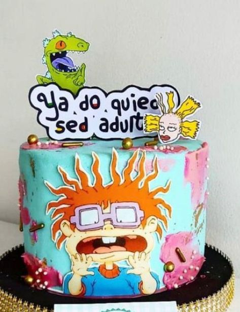 Rugrats Birthday Cake, Rugrats Cake, Party Planning 101, Magic Party, 30th Party, Fathers Day Cake, Unisex Baby Shower, Cartoon Cake, Cake Business