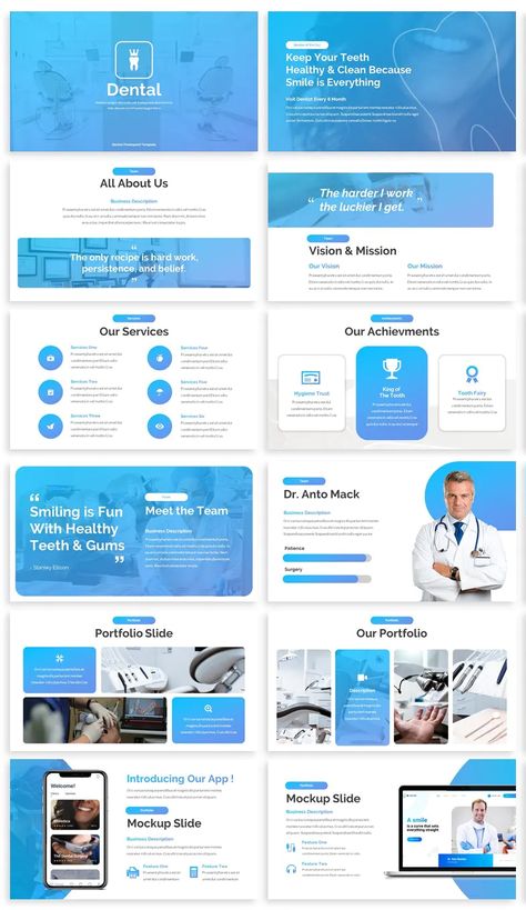 Instagram Slide Post Design, Dental Presentation, Presentation Inspiration, Creative Ppt, Business Ppt Templates, Ppt Themes, Business Ppt, Ppt Design, Presentation Design Template