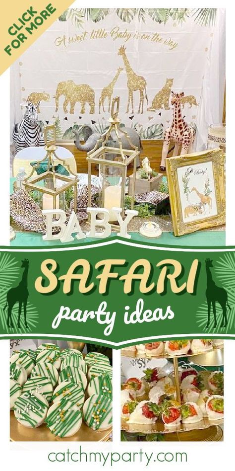 Safari Party Ideas, Zoo Birthday Party, 2nd Birthday Party For Girl, Jungle Safari Birthday, Wild Birthday Party, Jungle Theme Birthday, Jungle Birthday Party, Girls Birthday Party Themes, Zoo Birthday