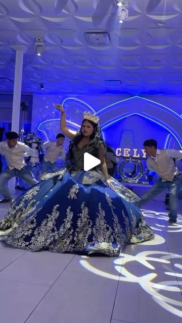 AC 15 Choreography on Instagram: "Feeling like royalty in this blue dress 👑💙

 #AC15Choreography #ACBoyz #BlueQuinceDress #Quinceañera #QuinceRentBoyz" Navy Blue Quinceanera Ideas, Navy Blue Quinceanera, Blue Quinceanera Ideas, Blue Quince Dress, Quinceanera Ideas, Blue Dress, Quinceanera, Blue Dresses, Royalty