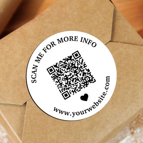 QR Code Black White Small Business Packaging, Code Black, Bridal Shower Party, Rose Art, Create Custom Stickers, Wedding Website, Round Stickers, Shower Party, Artwork Design