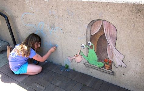 Cartoon Star Wars, Street Chalk Art, Chalk Artist, David Zinn, 3d Chalk Art, Street Art Utopia, Hidden Art, Zebra Art, Sidewalk Chalk Art