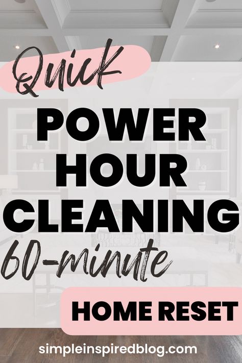 Quick Power Hour Cleaning | 60-Minute HOME RESET #cleaning #cleaningtips #cleaninghacks #cleaningtipsandtricks Clean House 2 Hours, Clean House One Hour, Whole House Reset Checklist, 1 Hour House Cleaning, 1 Hour Cleaning Routine, Power Hour Cleaning, 30 Minute Cleaning Routine, One Hour Cleaning Method, 1 Hour Cleaning Method