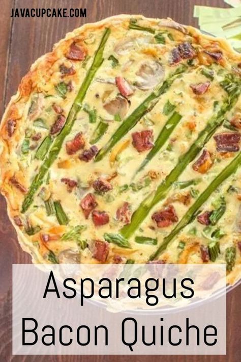 Jamie Oliver Asparagus Quiche, Asparagus Quiche Crustless, Bacon Asparagus Quiche, Quiche Asparagus, Quiche With Asparagus, Quiche Bacon, Asparagus Quiche Recipes, Bacon Quiche Recipe, Asparagus Mushroom