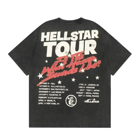 Hellstar Tour Path To Paradise  T-Shirt - XL T shirt #tshirt t-shirt #t_shirt t shirts #tshirts t-shirts #t_shirts T shirt design #tshirtdesign T-shirt designs #t_shirtdesign T shirts designs #tshirtsdesigns 14.96 Graphic Shirt Design, Merch Design, Tshirt Design Inspiration, Shirt Design Inspiration, Tour Merch, Merch Ideas, Graphic Tee Design, Concert Shirts, Cool Graphic Tees