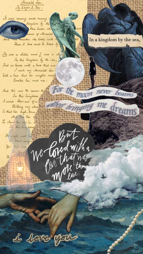 #edgarallenpoe #edgarallanpoe #annabellee #annabelle #annabell #lee #poetry #poem #poems #sea #aesthetic #aestheticboard #love Annabelle Lee Poem, Annabell Lee, Poe Quotes, Anna Bell, Annabel Lee, Sea Aesthetic, Edgar Allen Poe, Poetry Poem, Pretty Photos