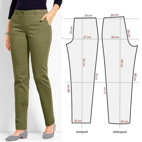 Trouser Pants Pattern, Pola Rok, Women Pants Pattern, Clothing Pattern Design, Trousers Pattern, Trouser Pattern, Corset Sewing Pattern, Sewing Clothes Women, Women Blouses Fashion