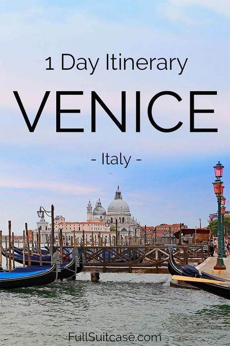 Venice In One Day, Venice Italy Map, Venice Things To Do, Venice In A Day, Venice Map, 1 Day Trip, Venice City, Visit Venice, Italy Itinerary