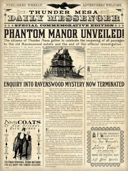 Disneyland Paris responds to guests & reverses course on a new Phantom Manor update Disneysea Tokyo, Phantom Manor, Imprimibles Harry Potter, Newspaper Background, Haunted Mansion Disneyland, Disney Haunted Mansion, Disney Posters, Historical Newspaper, Vintage Newspaper