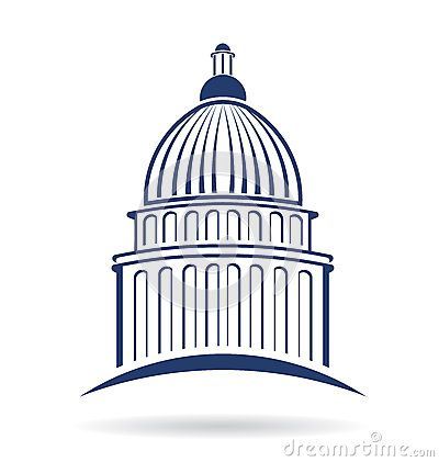 Capitol building Logo design concept Delivery Truck Illustration, Blue And White Icons, Illustration Stars, Truck Illustration, Sale Graphic, Ribbon Star, Illustration Map, Government Building, Logo Clipart