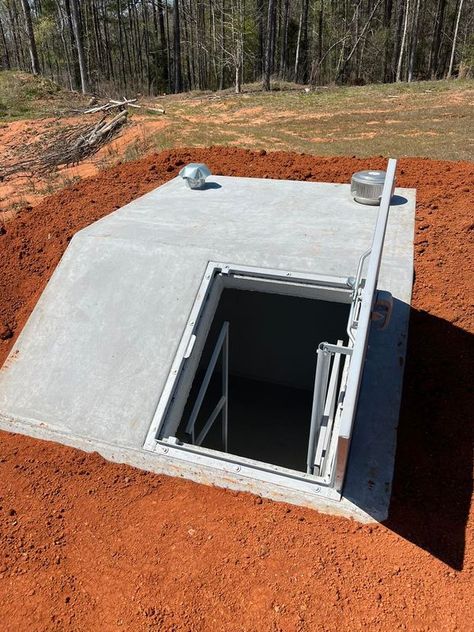 Above Ground Storm Shelters, Underground Bunkers, Storm Shelters, Tornado Shelter, Storm Shelter, Underground Bunker, Construction Diy, Safe Room, Atticus