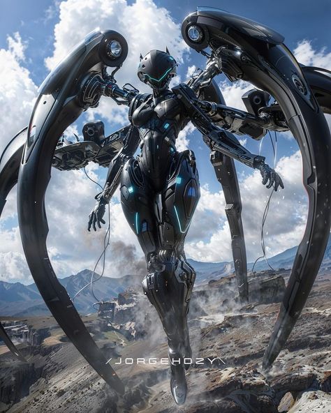 Robot Angel Art, Evil Robot Concept Art, Futuristic Robot Concept Art, Mech Wings, Sci Fi Robots, Robot Sci Fi, Giant Mech, Sci Fi Robot, The Last Man On Earth