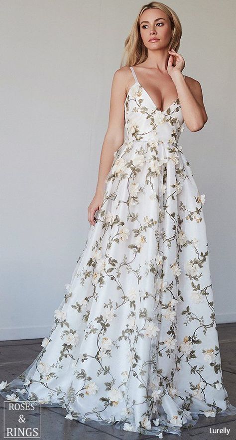 Lurelly bohemian wedding dress 3d-floral #weddings #dresses #weddingdresses #weddingideas #weddinginspiration #fancy #fancydresses #fashion #fashionlife #fashionlifestyle #fashionoutfit High Neck Prom Dress, Floral Evening Dresses, Applique Flowers, Spaghetti Strap Prom Dress, Wedding Dresses 2018, Satin Evening Dresses, Long Evening Dress, Long Sleeve Prom, Prom Dresses Sleeveless