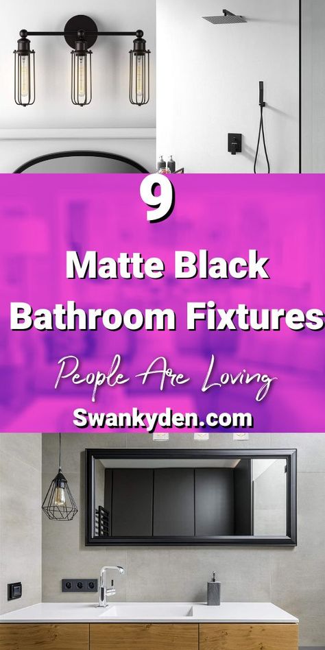 Black Matte Bathroom Fixtures Master Bath, Mate Black Bathroom Fixtures, Matte Black Bathroom Fixtures Plumbing, Matte Black Bathroom Hardware The Home Depot, Matte Black Bathroom Fixtures, Matte Black Shower Fixtures Moen, Black Bathroom Fixtures, Goat Shed, Black Curtain Rods