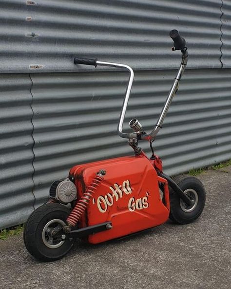 Custom Mini Bike, Mini Motorbike, Diy Go Kart, Tiny Cars, Drift Trike, Scooter Bike, Jerry Can, Custom Bicycle, Pit Bike