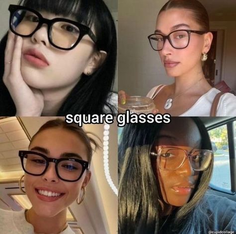 Comment and follow for more glass frames for women Glass Frames For Women, Specs Frames Women, Aesthetic Glasses, Glasses Aesthetic, Glasses Inspiration, Specs Frame, Types Of Glasses, Fashion Future, Hair Color Light Brown