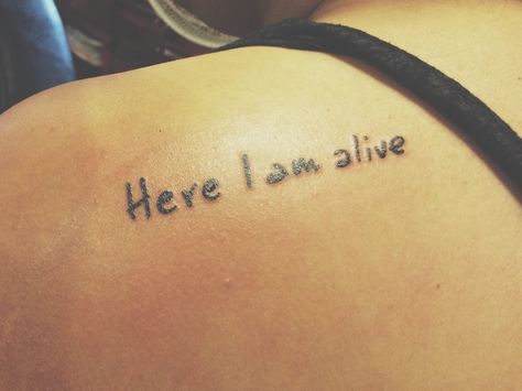 my "Here I Am Alive" tattoo that ryan key wrote out specifically for me. I'm so in love with it. and it means so much to me. #hereiamalive #ryankey #yellowcard #tattoo Im Alive Tattoo, Johnny Depp Tattoos, Alive Tattoo, Im Alive, Its A Beautiful Day, I Am Alive, I Am Here, So In Love, A Beautiful Day